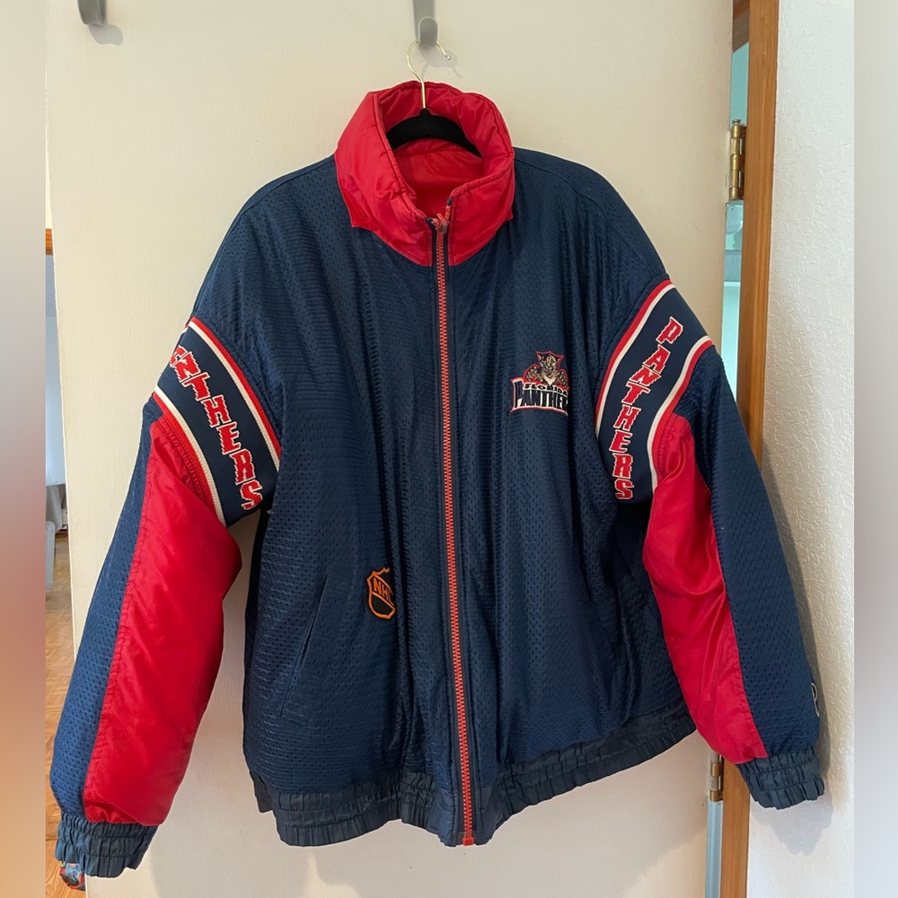 Vintage Florida panthers NHL reversible puffer jacket 2XL
